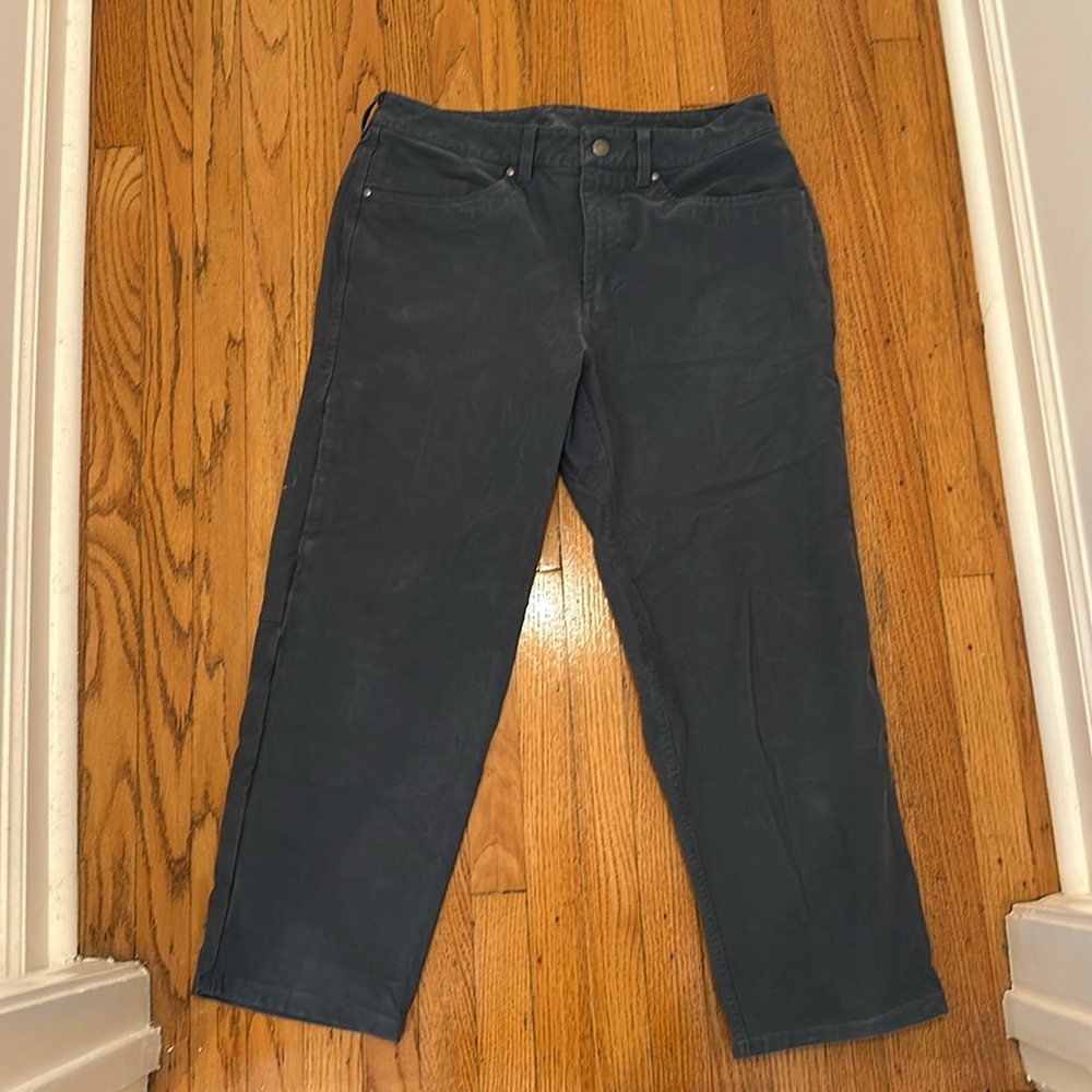 Lululemon ABC Pants Cropped Relaxed Utilitech Navy